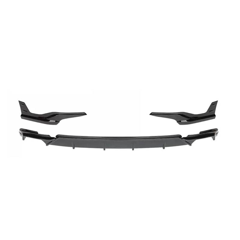 ATATKRT ABS-Kunststoff-Karosserie-Kit, Heckstoßstangen-Splitter-Spoiler, kompatibel mit Honda Civic 11. Generation 2022 2023, Diffusor, glänzend schwarz, Diffusor zur Reduzierung des Luftwiderstands(M von ATATKRT