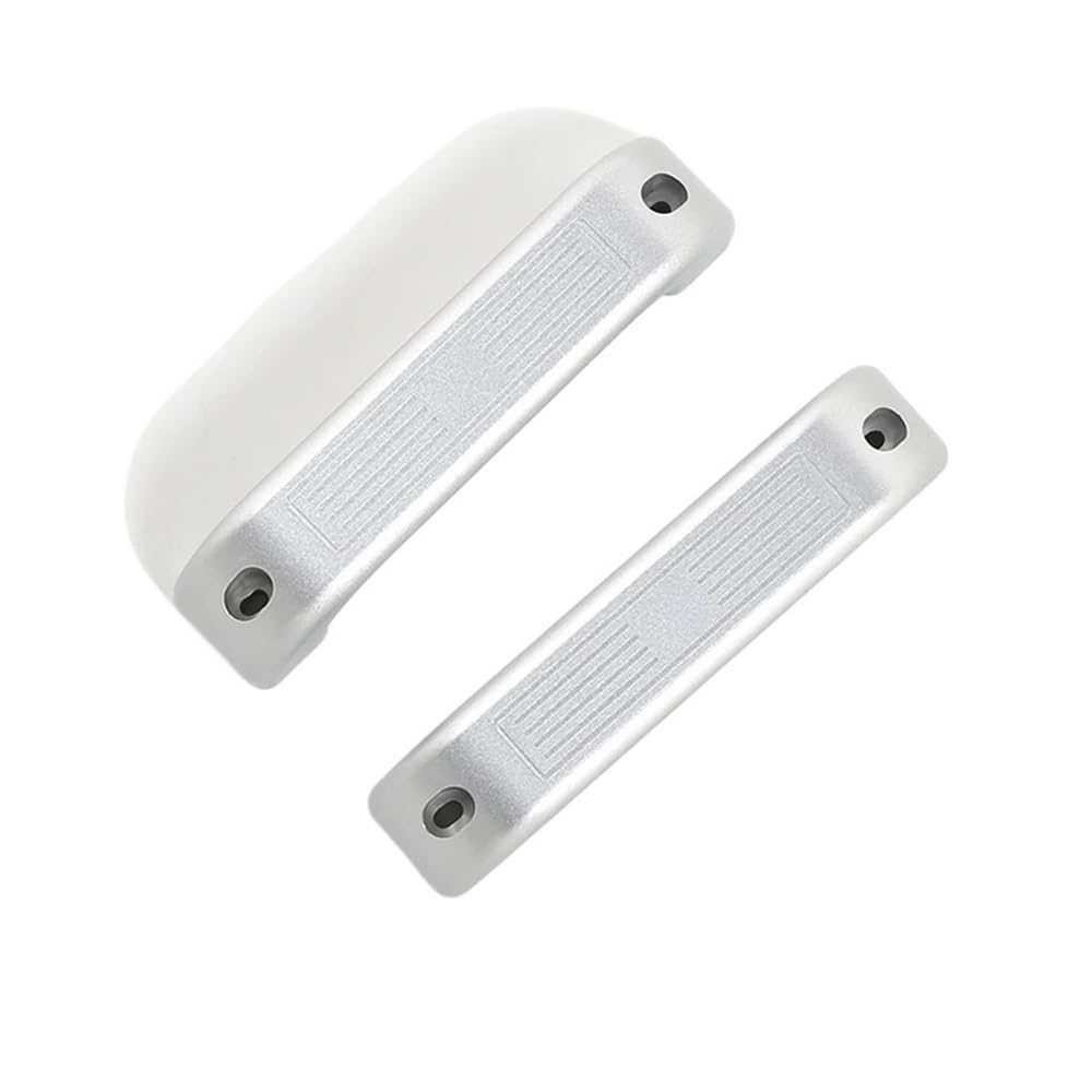 ATATKRT Aluminiumlegierung, Silberne Auto-Innentürgriffverkleidung, Autozubehör, kompatibel for Land Rover Defender Defender 90 110 2004–2018(Silver) von ATATKRT