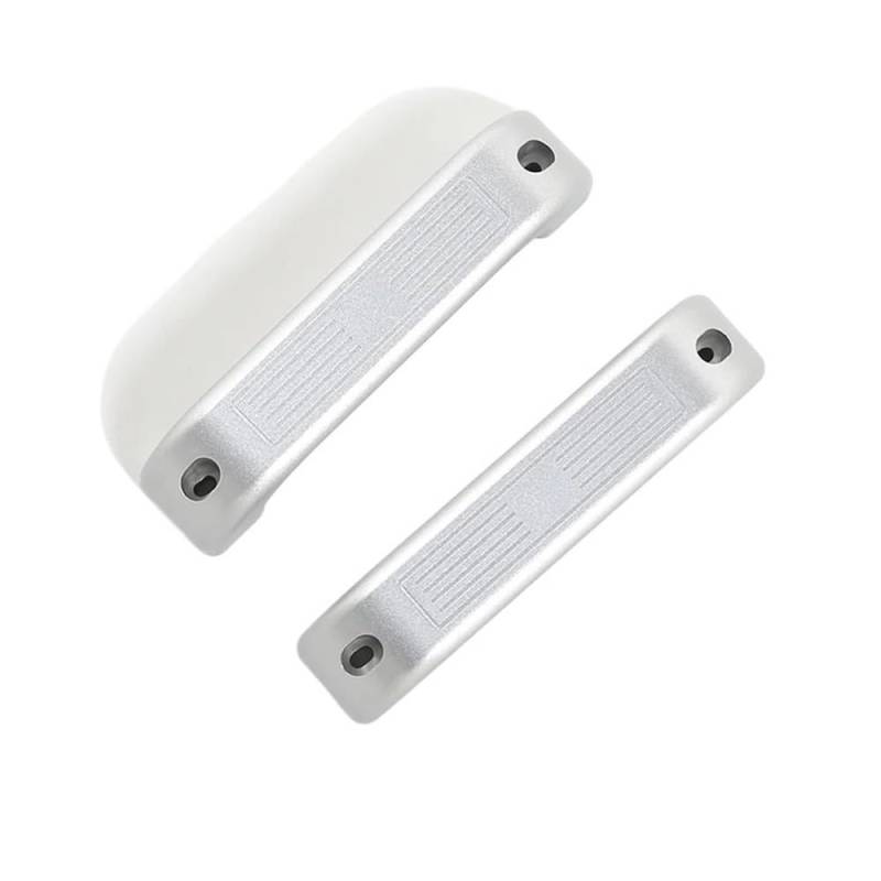 ATATKRT Aluminiumlegierung, Silberne Auto-Innentürgriffverkleidung, Autozubehör, kompatibel for Land Rover Defender Defender 90 110 2004–2018(Silver) von ATATKRT