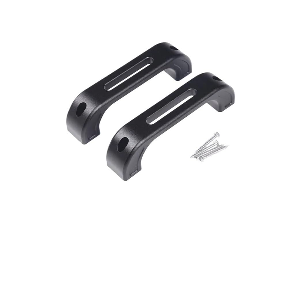 ATATKRT Aluminiumlegierung Türinnentürgriff Zubehör Ersatzteile Kompatibel for Land Rover Defender 90 110 2004-2018(Style A Black1) von ATATKRT