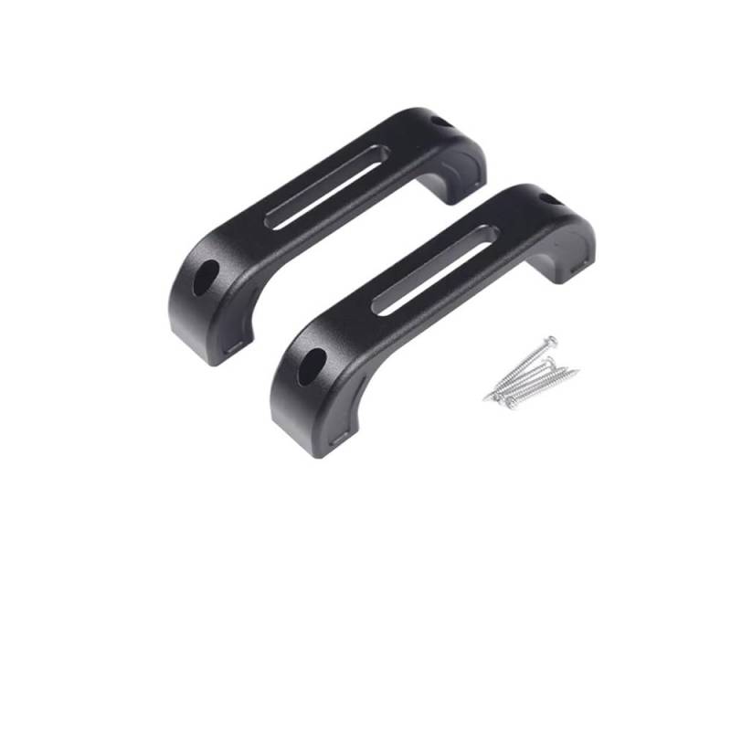 ATATKRT Aluminiumlegierung Türinnentürgriff Zubehör Ersatzteile Kompatibel for Land Rover Defender 90 110 2004-2018(Style A Black1) von ATATKRT