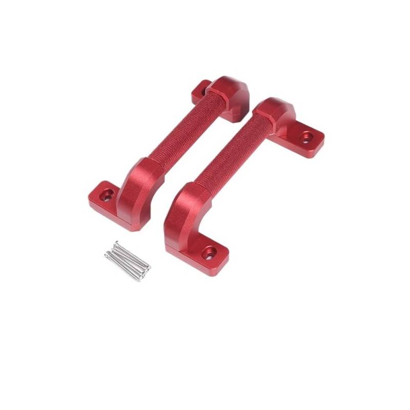 ATATKRT Aluminiumlegierung Türinnentürgriff Zubehör Ersatzteile Kompatibel for Land Rover Defender 90 110 2004-2018(Style B Red) von ATATKRT