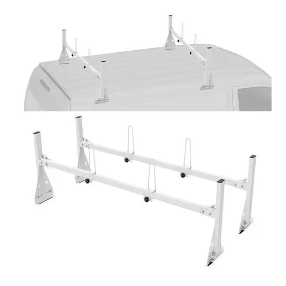 ATATKRT Anhängerleiterträger, Van-Dachleiterträger, 271 kg, 143,2–160 cm, verstellbar, langlebiger Dachträger ATATKRT Anhängerleiterträger, Van-Dachleiterträger, 271 kg, 143,2–160 cm, verstellbar, langlebiger Dachträger von ATATKRT