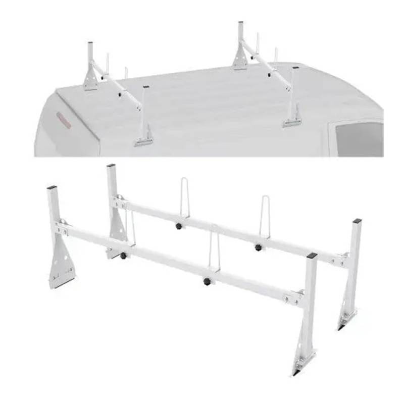 ATATKRT Anhängerleiterträger, Van-Dachleiterträger, 271 kg, 143,2–160 cm, verstellbar, langlebiger Dachträger von ATATKRT