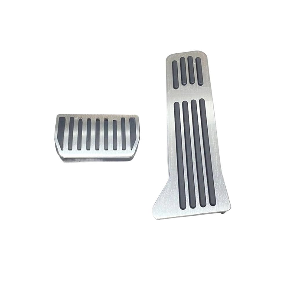 ATATKRT Aufkleber for die Abdeckung des Gasbremsenpaneels, Zubehör zur Änderung des Innendesigns, kompatibel mit Zeekr 001 2021 2022 2023 2024(Silver-2pcs) von ATATKRT