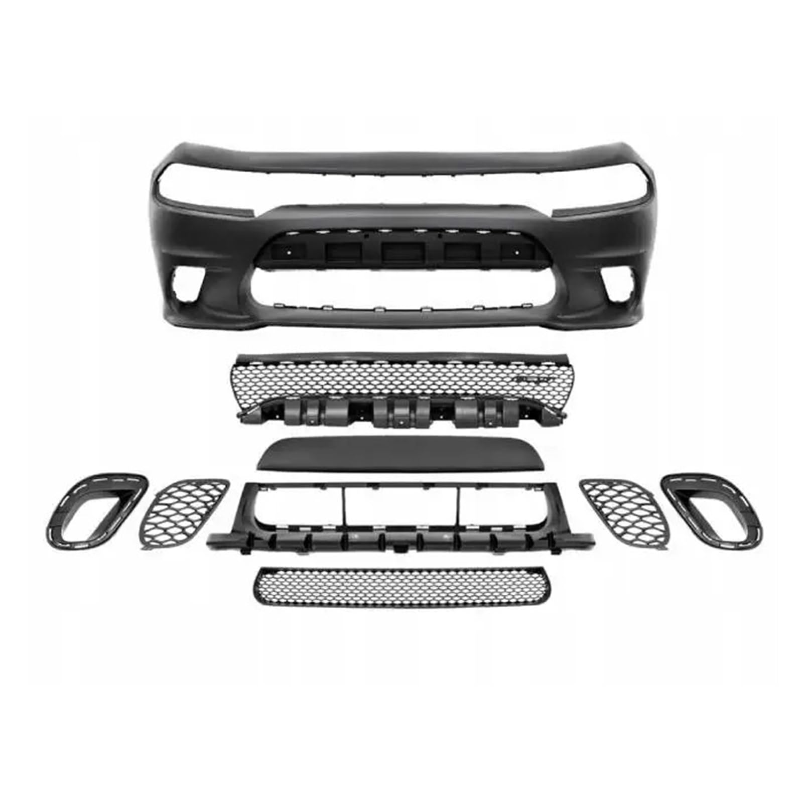 ATATKRT Auto-Frontstoßstangen-Kits Kompatibel mit Dodge Charger SRT Hellcat Style 2015-2018 Frontstoßstangen-Ersatz-Karosserie-Kit Antikollisions-Automobilmodifikation ATATKRT Auto-Frontstoßstangen-Kits Kompatibel mit Dodge Charger SRT Hellcat Style 2015-2018 Frontstoßstangen-Ersatz-Karosserie-Kit Antikollisions-Automobilmodifikation von ATATKRT