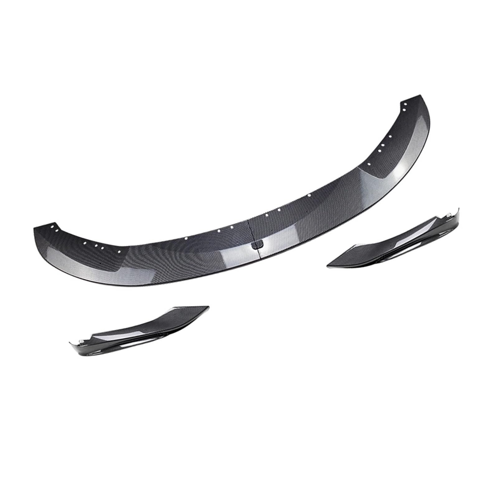 ATATKRT Auto-Frontstoßstangenblatt-Spoilerlippe, glänzend, unterer Seitensplitter, kompatibel mit BMW 4er F32 F33 F36 435i M Sport 2014–2020, Antikollisions-Automobilmodifikation(CF look) von ATATKRT