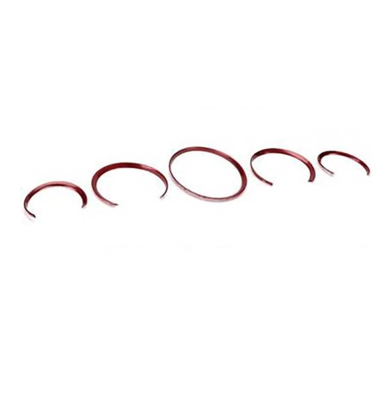 ATATKRT Autoinnenausstattung, Armaturenbrett-Messringabdeckungen, Verkleidung, kompatibel mit Porsche Cayenne 2011–2016 Panamera 911 718 Macan Cayman(Instrument Ring D) von ATATKRT