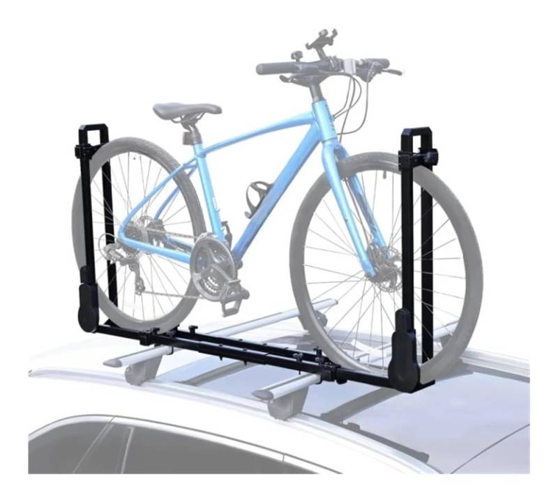 ATATKRT Dachfahrradträger-Montage Aufrechter Dachfahrradträger mit Zwei Armen 1 Fahrradträger Autodachfahrrad for Auto SUV Nur for Abnehmen von ATATKRT