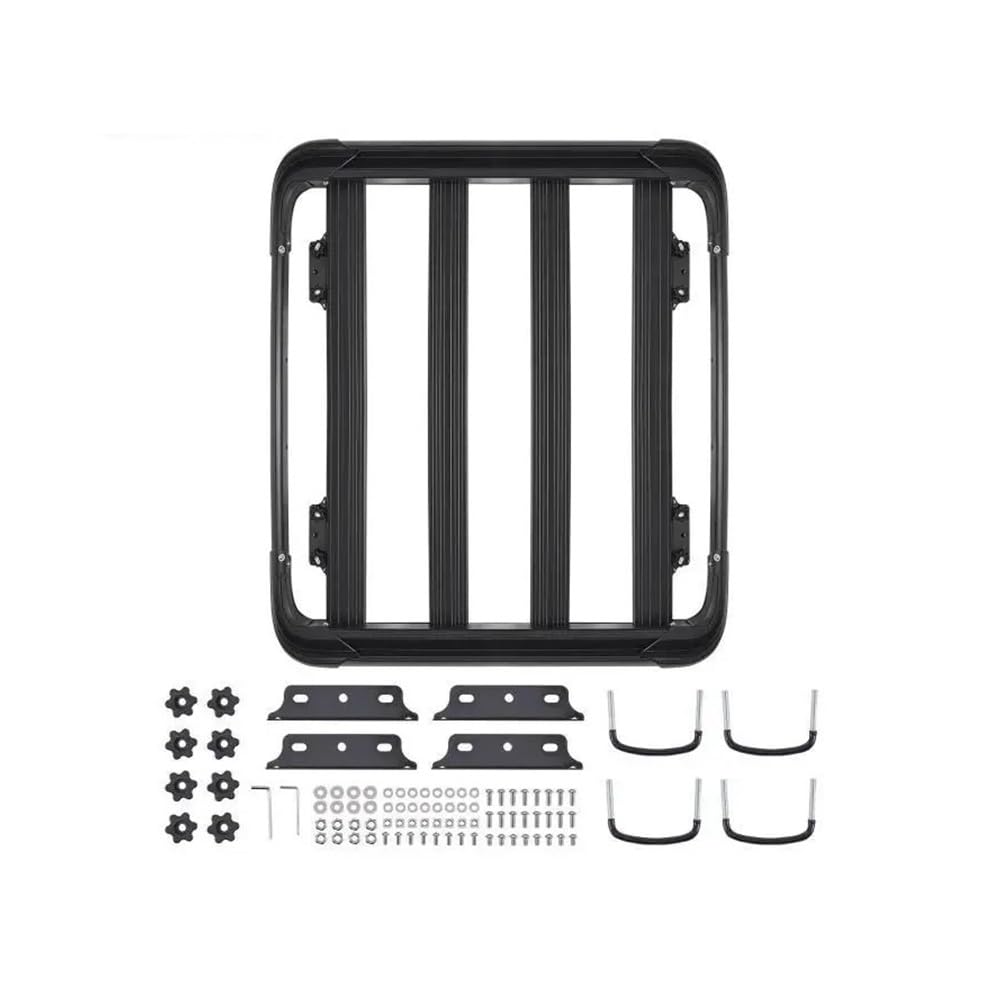 ATATKRT Dachgepäckträger, 48 x 40 x 5,6 Zoll, universeller Dachgepäckkorb, Autodach-Gepäckträger, rostfreier legierter Stahl for SUV-Autos ATATKRT Dachgepäckträger, 48 x 40 x 5,6 Zoll, universeller Dachgepäckkorb, Autodach-Gepäckträger, rostfreier legierter Stahl for SUV-Autos von ATATKRT