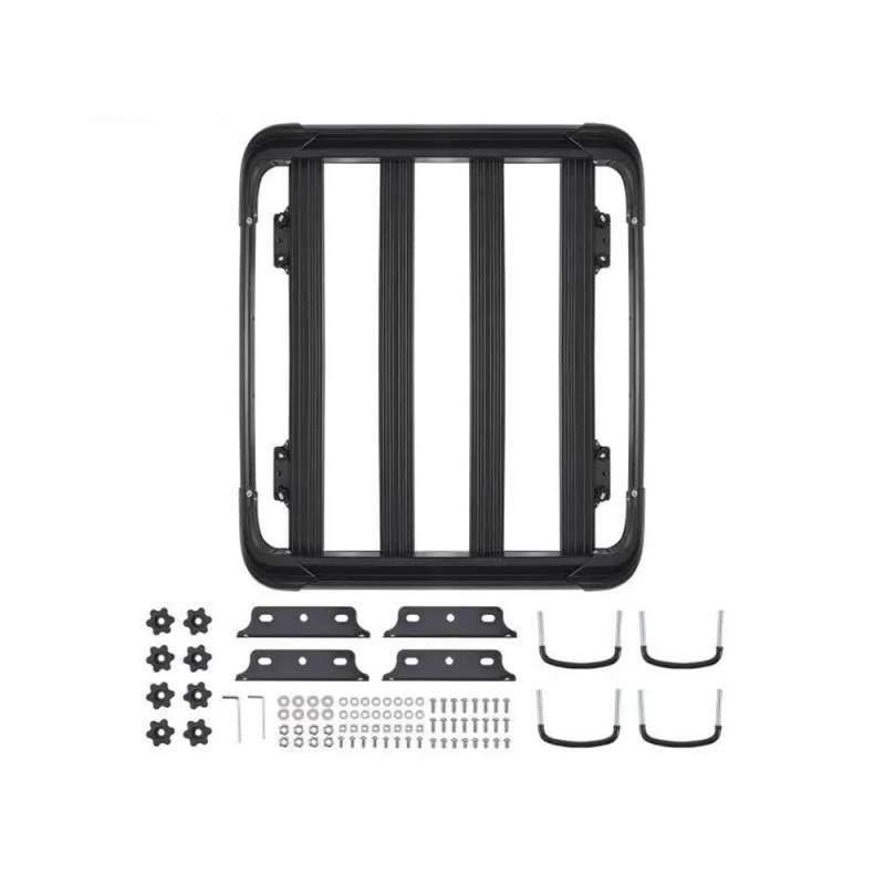 ATATKRT Dachgepäckträger, 48 x 40 x 5,6 Zoll, universeller Dachgepäckkorb, Autodach-Gepäckträger, rostfreier legierter Stahl for SUV-Autos von ATATKRT