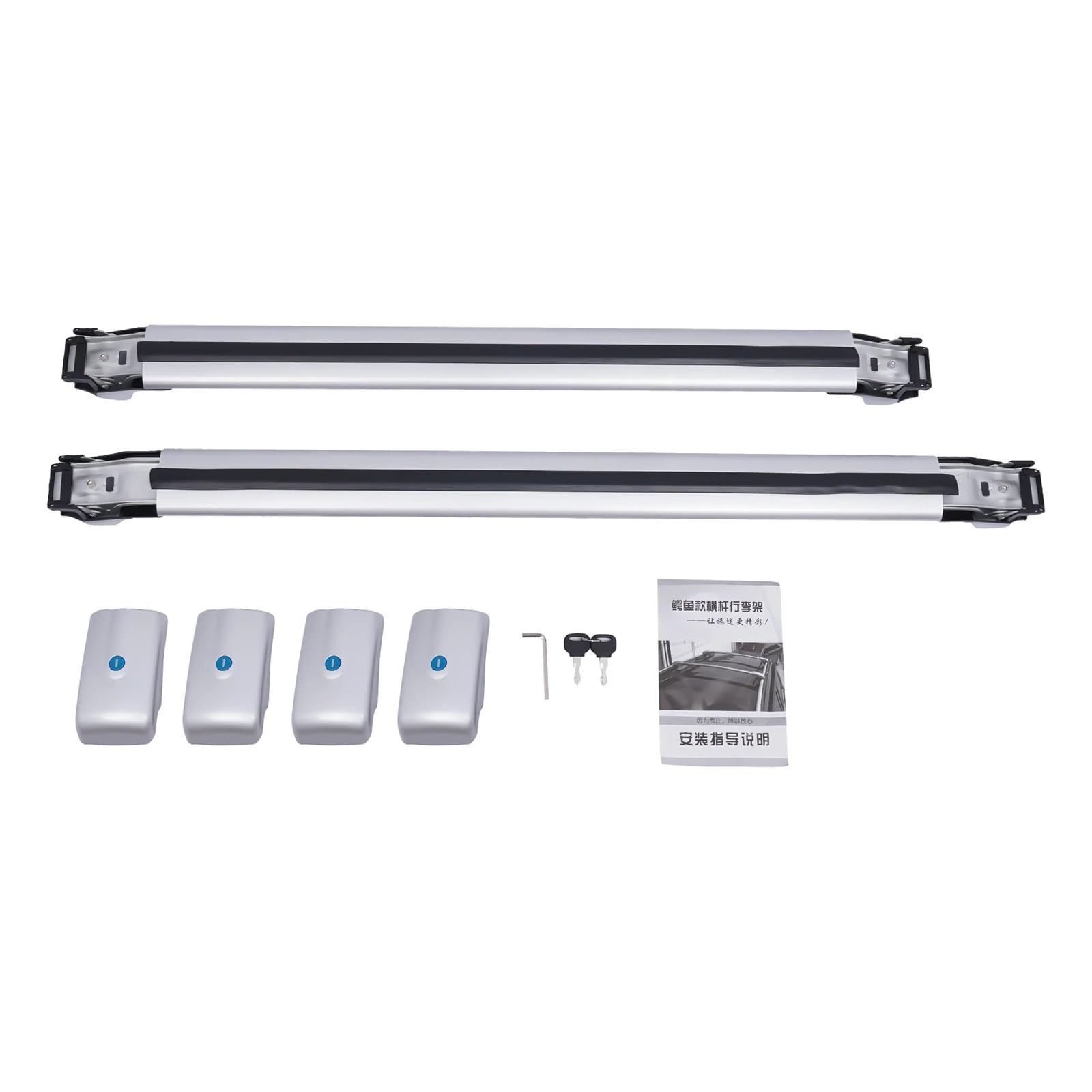 ATATKRT Dachgepäckträger-Querträger, Hochleistungs-Aluminium-Querträger, kompatibel mit RAV4 2013–2018, mit T-Nut und abschließbarem Design ATATKRT Dachgepäckträger-Querträger, Hochleistungs-Aluminium-Querträger, kompatibel mit RAV4 2013–2018, mit T-Nut und abschließbarem Design von ATATKRT