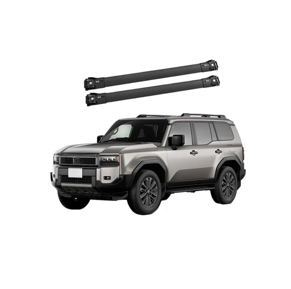 ATATKRT Dachgepäckträger kompatibel mit Land Cruiser Prado LC250 2023–2025, Schienenstange, Gepäckträgerstangen, obere Querstange, Gepäckträgerschiene, Zubehör, langlebiger Da ATATKRT Dachgepäckträger kompatibel mit Land Cruiser Prado LC250 2023–2025, Schienenstange, Gepäckträgerstangen, obere Querstange, Gepäckträgerschiene, Zubehör, langlebiger Da von ATATKRT