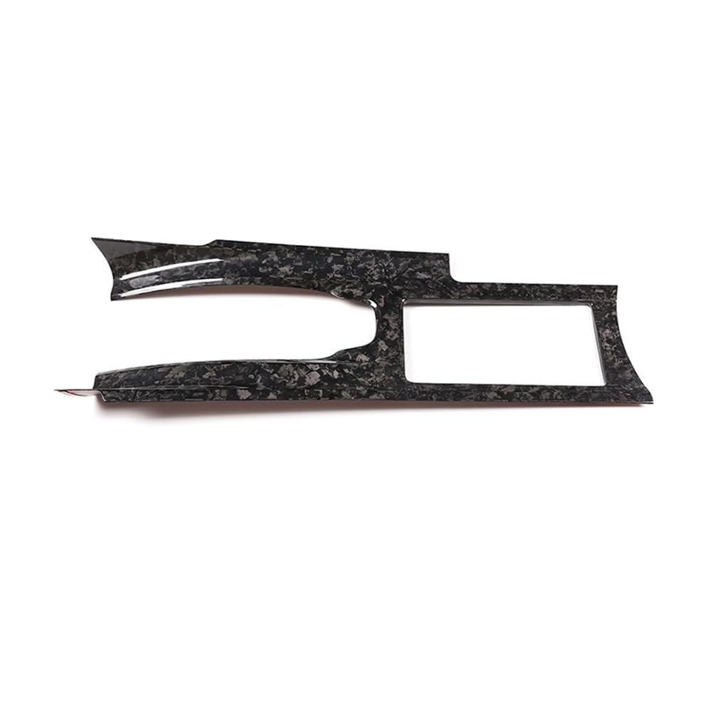 ATATKRT Echte Kohlefaser-Auto-Mittelkonsole, Wasserbecher-Panel, Getrieberahmen-Trimmabdeckung, kompatibel mit Nissan GTR R35 2008–2016, Zubehör, Innenraum(Forged Pattern-LHD) von ATATKRT