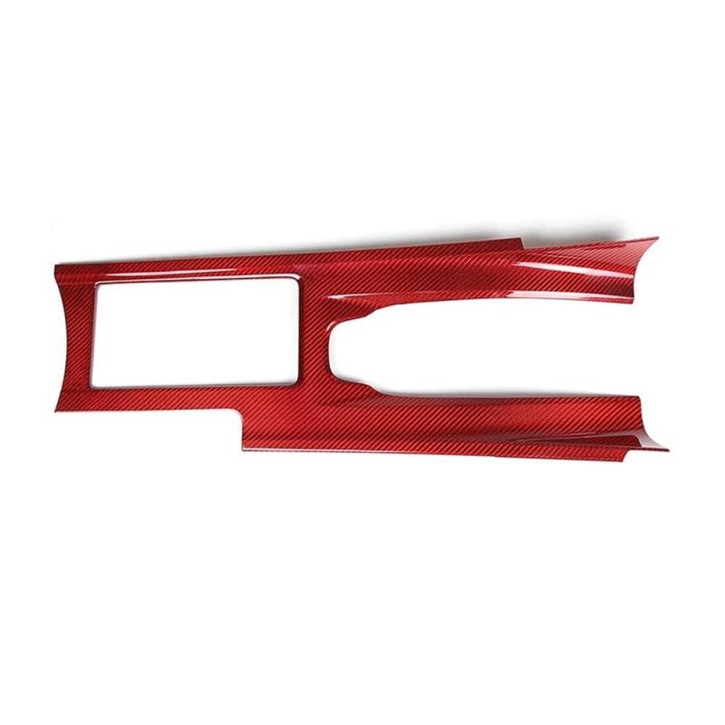 ATATKRT Echte Kohlefaser-Auto-Mittelkonsole, Wasserbecher-Panel, Getrieberahmen-Trimmabdeckung, kompatibel mit Nissan GTR R35 2008–2016, Zubehör, Innenraum(Red-RHD) von ATATKRT