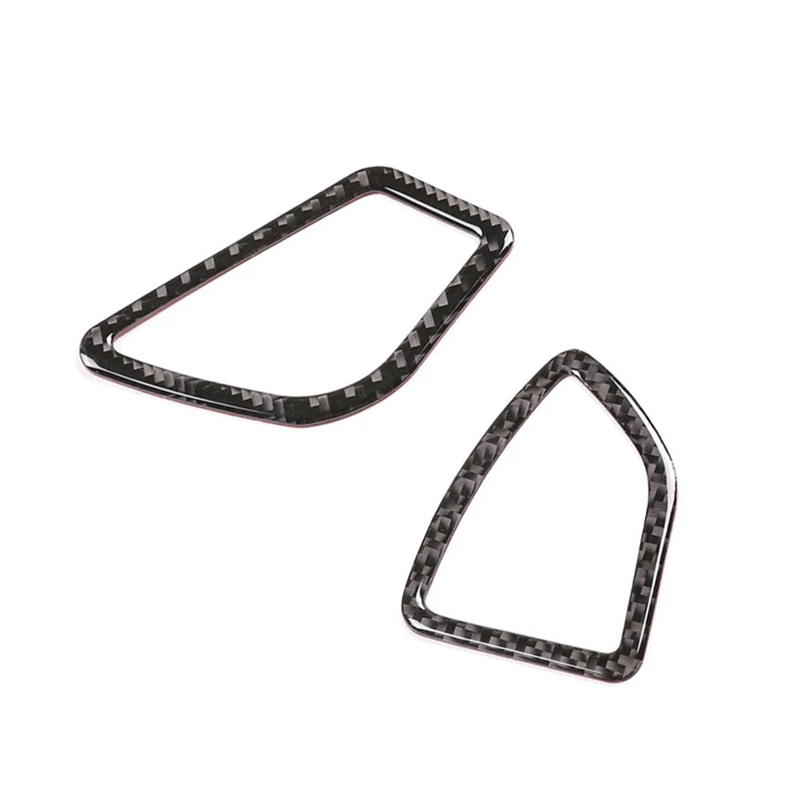 ATATKRT Echte Kohlefaser-Innenraum-Zierleiste for die Klimaanlage, for die Mitte/Seite, kompatibel mit BMW 3er- und 4er-Reihe F30 F32 2013–2018(Side 2pcs LHD) von ATATKRT