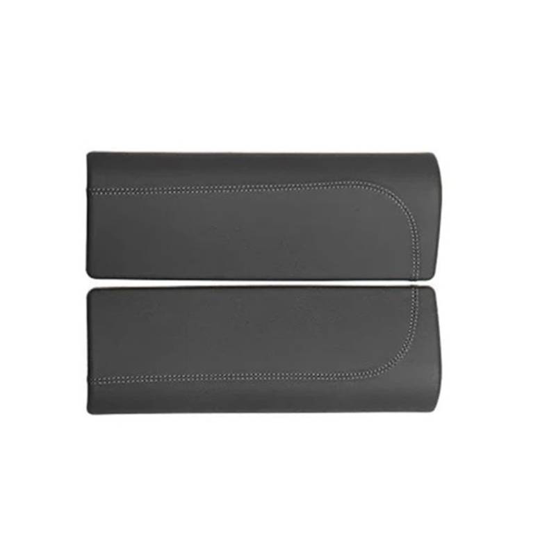 ATATKRT Echtleder Autoinnenraum Mittelkonsole Panel Armlehne Box Deckel Hintere Lüftungsrahmen Abdeckung Kompatibel for Mercedes Benz E Klasse W214 2024+(Armrest Box Black) von ATATKRT