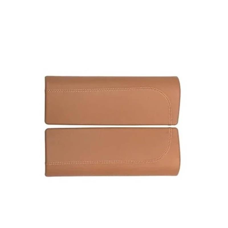 ATATKRT Echtleder Autoinnenraum Mittelkonsole Panel Armlehne Box Deckel Hintere Lüftungsrahmen Abdeckung Kompatibel for Mercedes Benz E Klasse W214 2024+(Armrest Box Brown) von ATATKRT