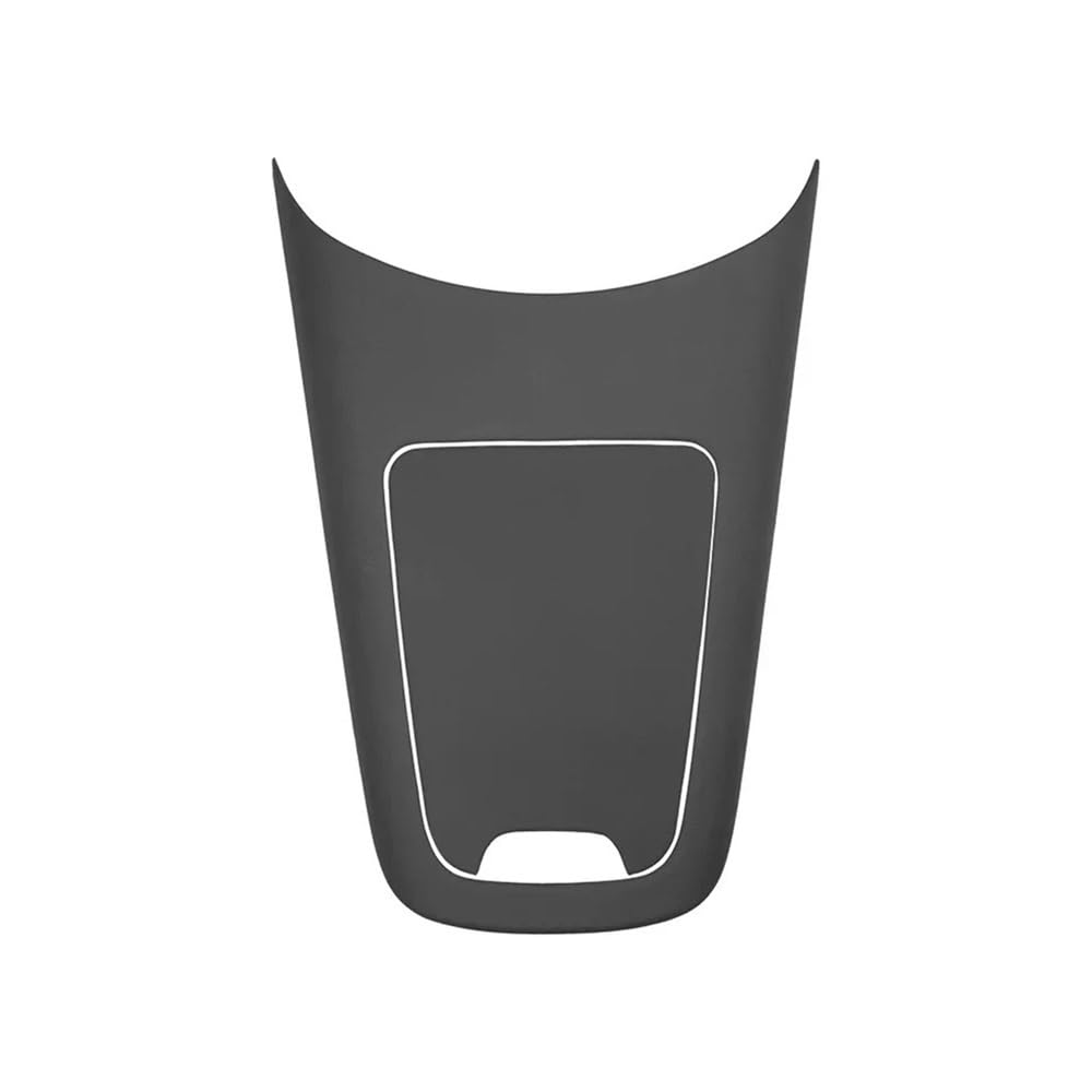 ATATKRT Echtleder Autoinnenraum Mittelkonsole Panel Armlehne Box Deckel Hintere Lüftungsrahmen Abdeckung Kompatibel for Mercedes Benz E Klasse W214 2024+(Center Panel Black) von ATATKRT
