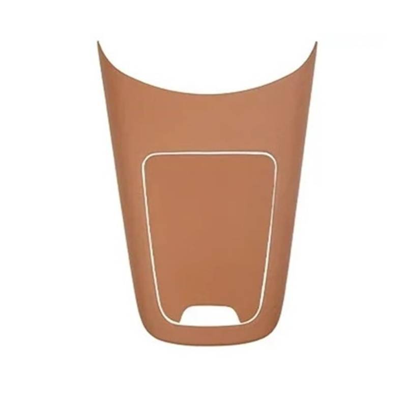 ATATKRT Echtleder Autoinnenraum Mittelkonsole Panel Armlehne Box Deckel Hintere Lüftungsrahmen Abdeckung Kompatibel for Mercedes Benz E Klasse W214 2024+(Center Panel Brown) von ATATKRT