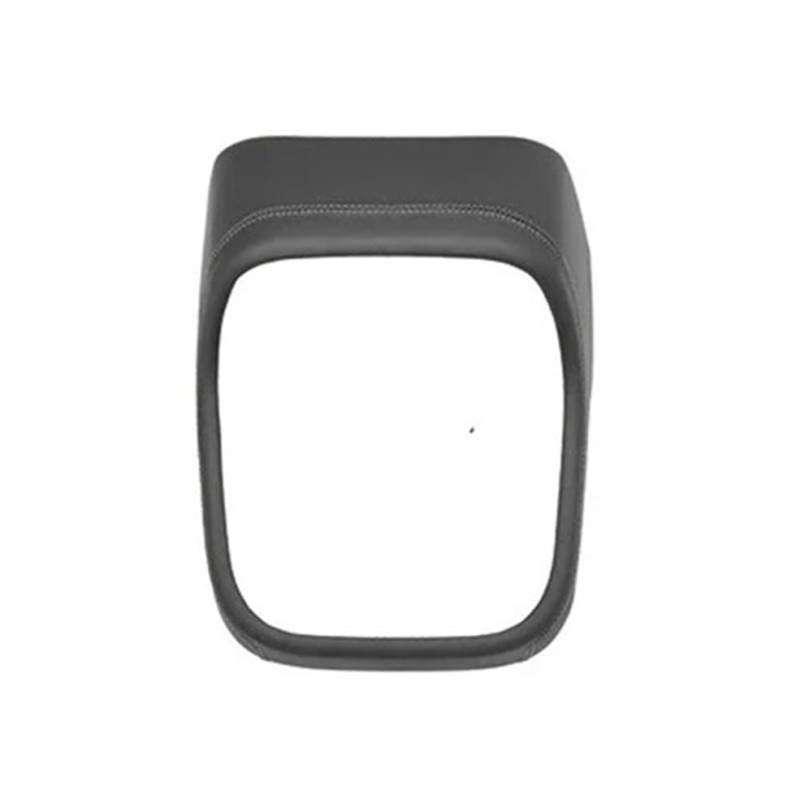 ATATKRT Echtleder Autoinnenraum Mittelkonsole Panel Armlehne Box Deckel Hintere Lüftungsrahmen Abdeckung Kompatibel for Mercedes Benz E Klasse W214 2024+(Rear AC Frame Black) von ATATKRT
