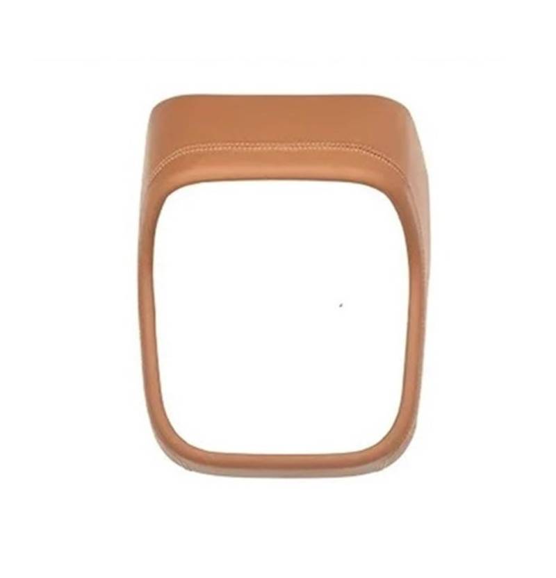 ATATKRT Echtleder Autoinnenraum Mittelkonsole Panel Armlehne Box Deckel Hintere Lüftungsrahmen Abdeckung Kompatibel for Mercedes Benz E Klasse W214 2024+(Rear AC Frame Brown) von ATATKRT