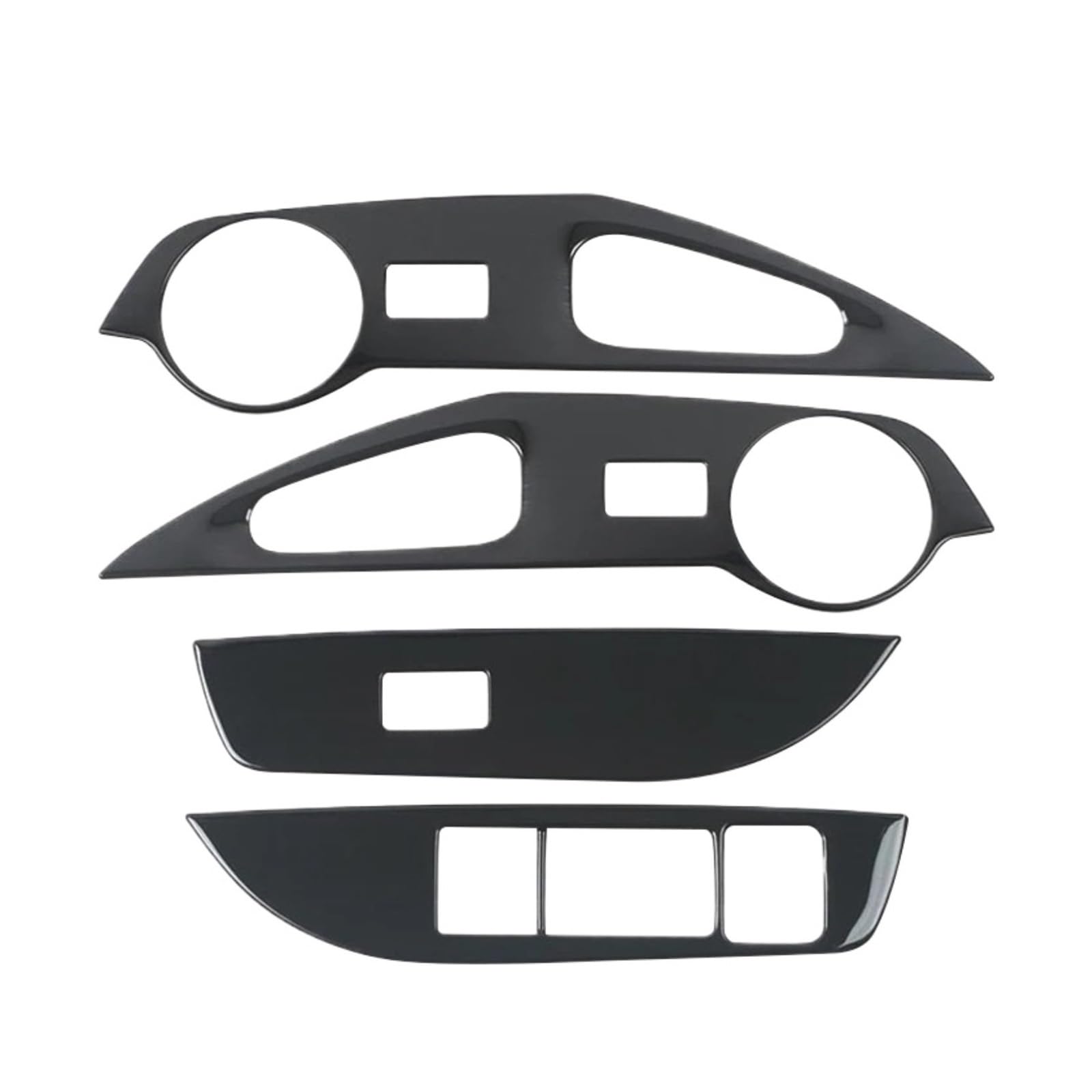 ATATKRT Edelstahl-Autofenster-Glas-Lift-Schalter-Knopf-Trimm-Abdeckungsrahmen-Aufkleber, kompatibel mit Toyota Corolla Cross XG10 2021–2023 2024 2025 Hybrid(1) von ATATKRT