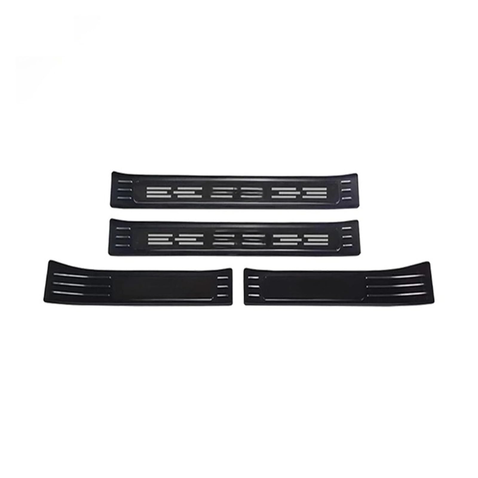ATATKRT Edelstahl Schwarz Silber Auto Türschweller Abnutzungsplatte Willkommen Pedal Schutz Trim Kompatibel for Haval H9 2024 2025 Auto Willkommen Pedal(Black Outside) von ATATKRT