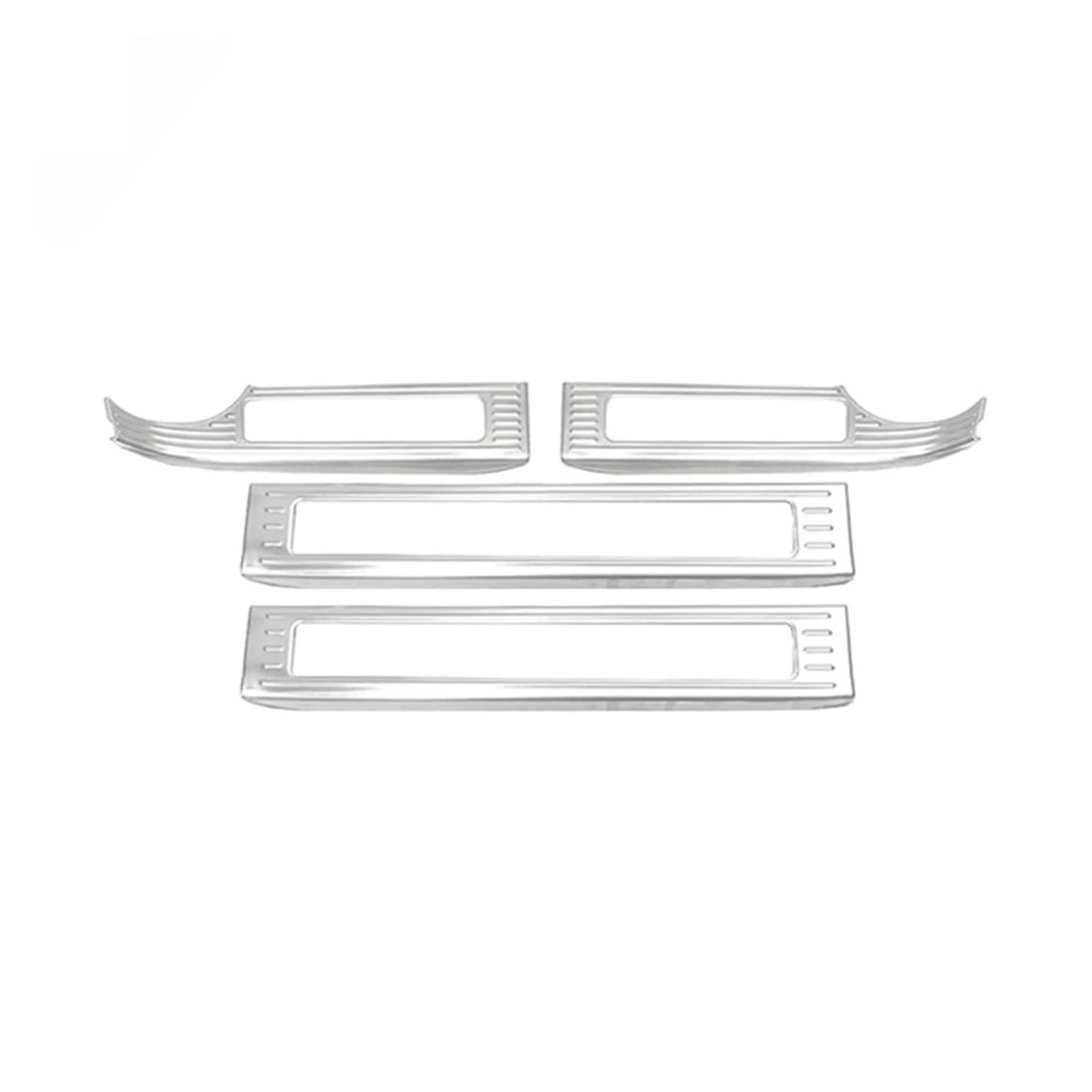 ATATKRT Edelstahl Schwarz Silber Auto Türschweller Abnutzungsplatte Willkommen Pedal Schutz Trim Kompatibel for Haval H9 2024 2025 Auto Willkommen Pedal(Silver Inner) von ATATKRT