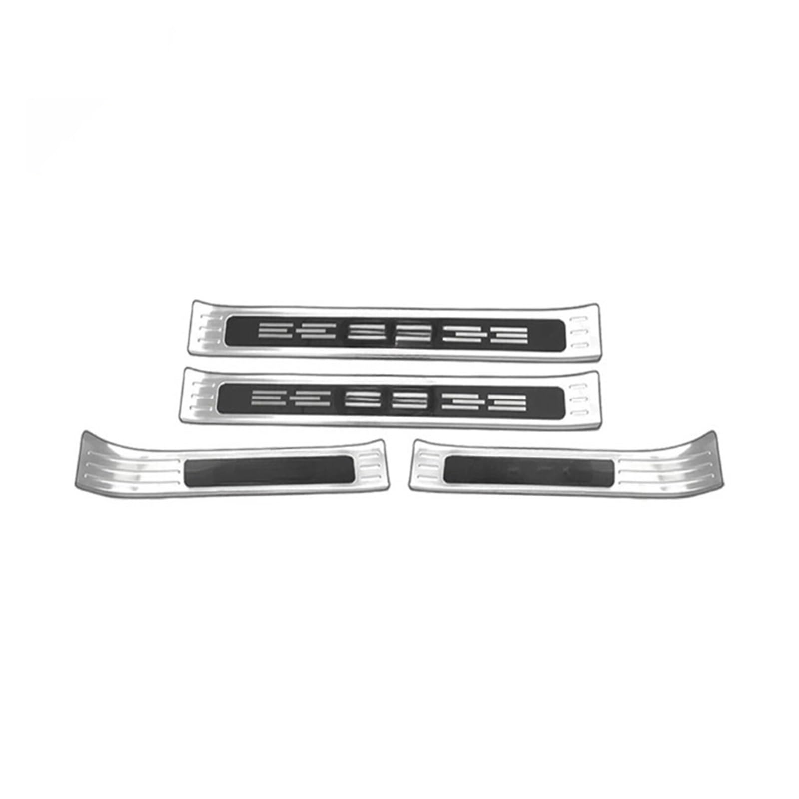 ATATKRT Edelstahl Schwarz Silber Auto Türschweller Abnutzungsplatte Willkommen Pedal Schutz Trim Kompatibel for Haval H9 2024 2025 Auto Willkommen Pedal(Silver Outside) von ATATKRT