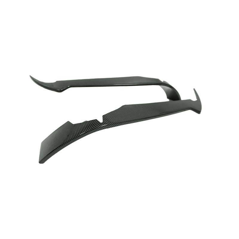 ATATKRT Frontstoßstange Canard Wings Kompatibel for 2020 2021-2024 Chevrolet Corvette C8 Stingray Z51 Splitter Fins 2PCS Auto Body Kit Autozubehör Anti-Kollision Automotive Modifikation(Carbon Fiber P von ATATKRT