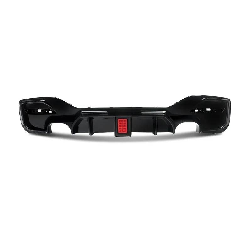 ATATKRT Heckstoßstangenschutz, Hecklippendiffusor, Spoilerstoßstange mit Bremslicht, Autozubehör, kompatibel for BMW 1er M Sport F20 F21 M135i M140i 2015–2018, Diffusor zur Reduzierung des Luftwiderst von ATATKRT