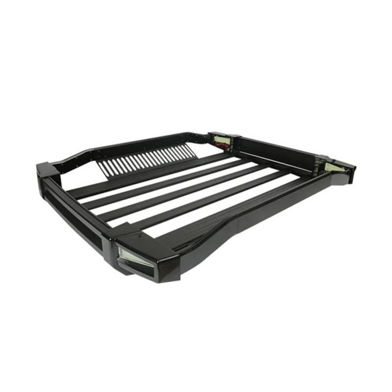 ATATKRT Hochleistungs-Dachgepäckträgerkorb aus Aluminium | Universeller SUV/LKW-Dachträger mit Windabweiser und Licht von ATATKRT