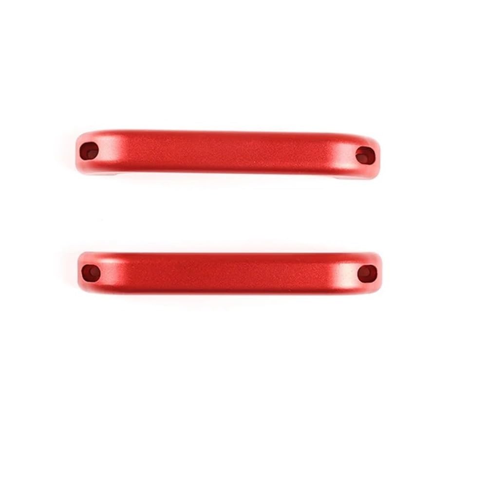 ATATKRT Innentürgriff aus Aluminiumlegierung, A-/B-Säulengriff, Auto-Innendekorationszubehör, kompatibel mit Land Rover Defender 90 110 04-18(Style B-Red) von ATATKRT