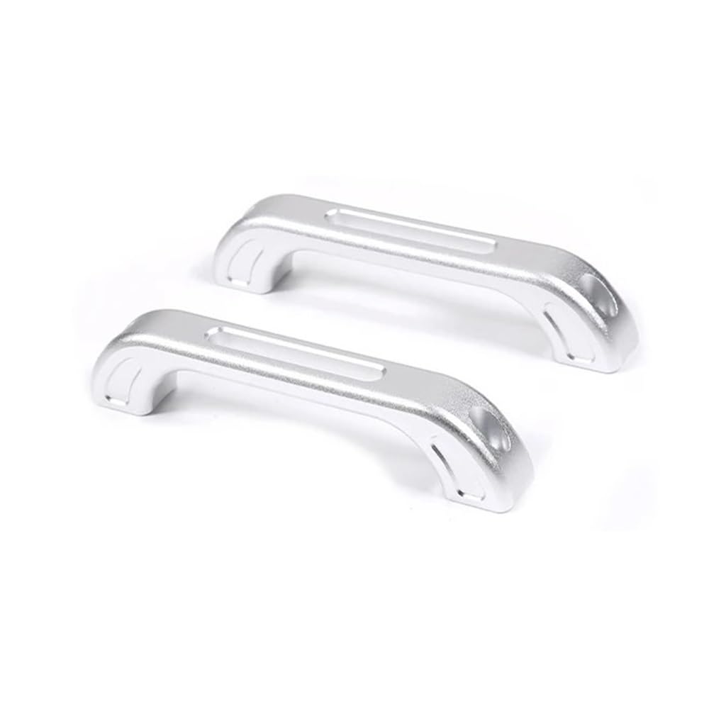 ATATKRT Innentürgriff aus Aluminiumlegierung, A-/B-Säulengriff, Auto-Innendekorationszubehör, kompatibel mit Land Rover Defender 90 110 04-18(Style B-Silver) von ATATKRT