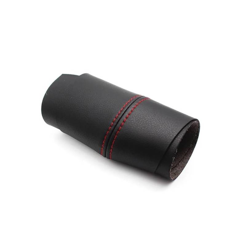 ATATKRT LHD/RHD Türverkleidung Armlehne Lederbezug Zierzubehör Kompatibel for VW Passat B5 1998-2005 Leder Luxus-Autozubehör(Black with red line,Rear 2pcs) von ATATKRT
