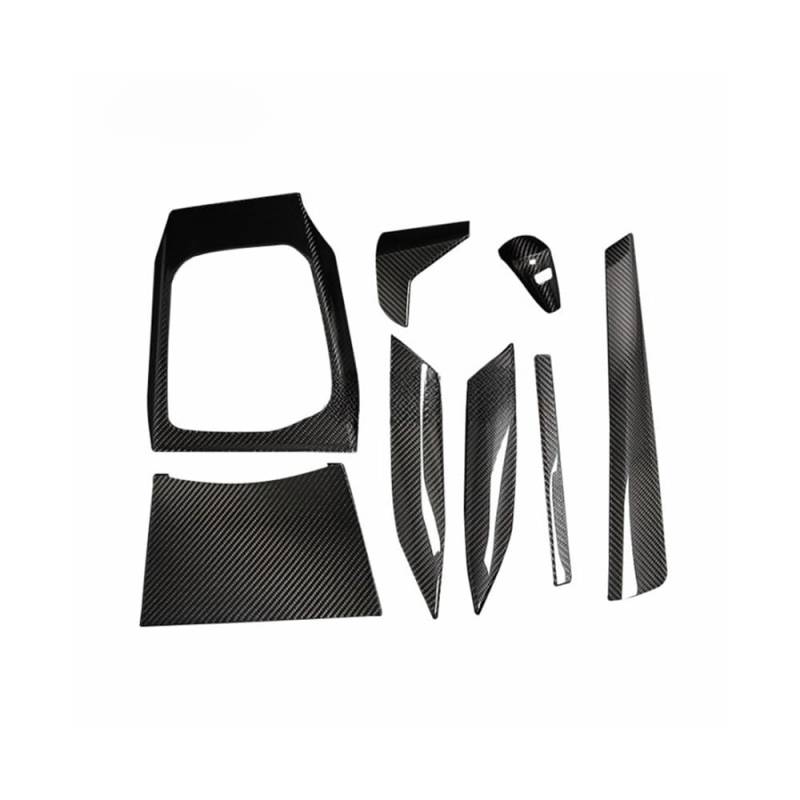 ATATKRT LHD-Carbonfaser-Innenraumverkleidung for zentrale Steuerung des Armaturenbretts, Schaltknauf, kompatibel mit BMW 3er- und 4er-Serie G20 G21 G22 G23 G26 ab 2020(Glossy Carbon Fiber) von ATATKRT
