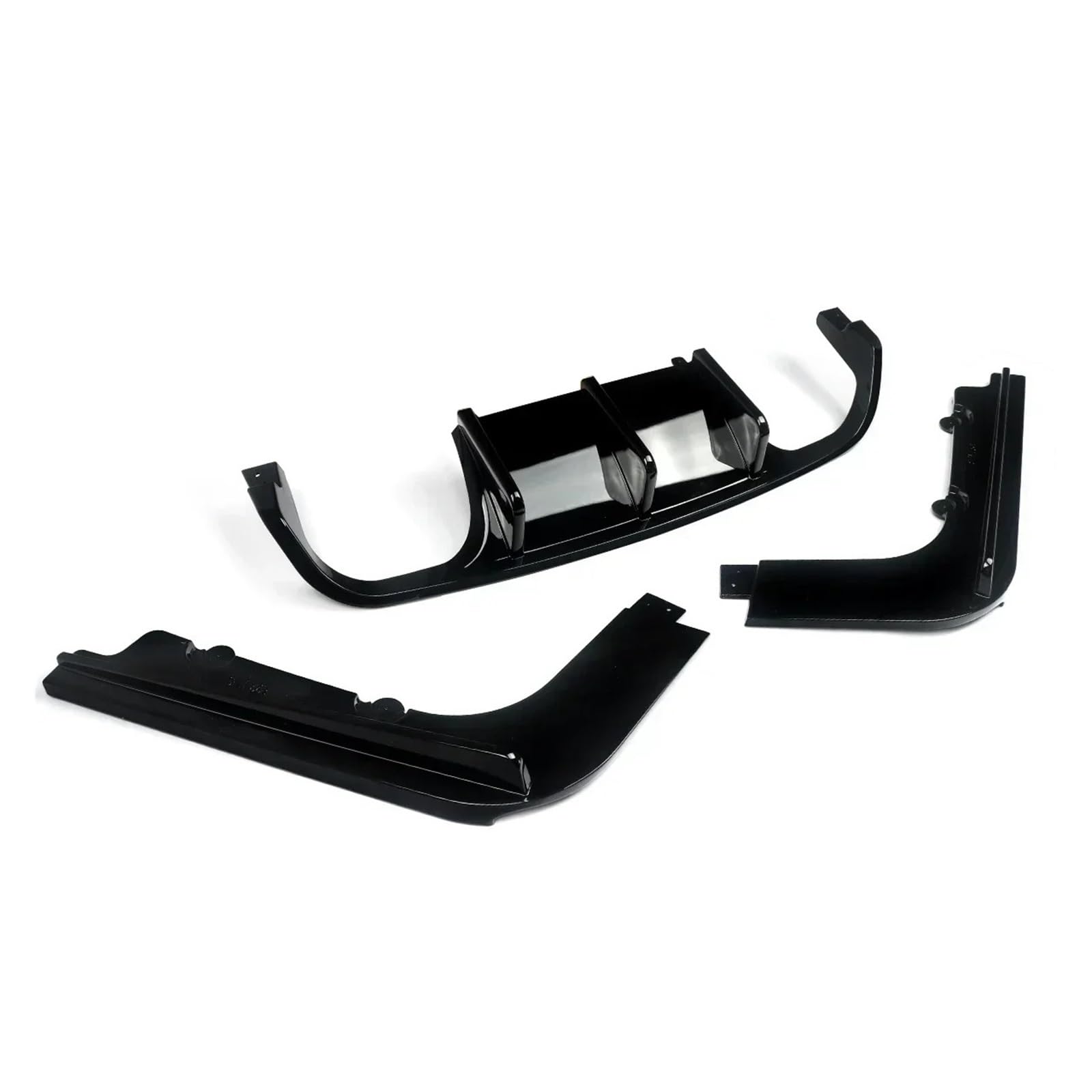 ATATKRT Magickit Auto-Styling Carbon Fiber Heckspoilerlippe Diffusor Kompatibel for BMW E92 Coupé E93 Cabrio M3 2008-2013 Drag Reduction Diffusor(Glossly black) von ATATKRT