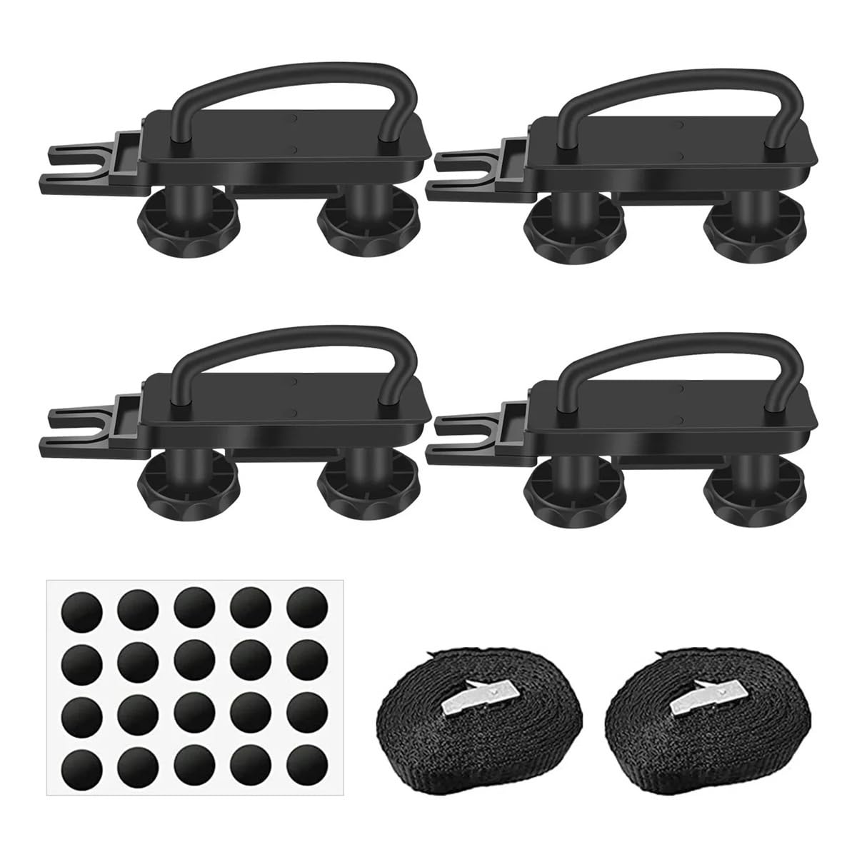 ATATKRT Montagesatz for Dachboxen, robuster U-Bolzen-Klemmensatz for Dachboxen, universeller, langlebiger Dachträgerhalterungssatz, Automontage von ATATKRT