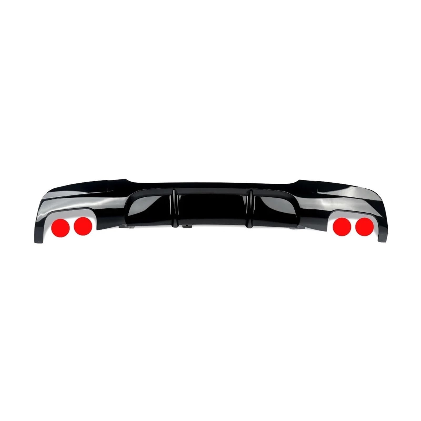 ATATKRT Performance Style Kompatibel for BMW 2005-2013 3er 325i 335i E90 E91 M Sport Heckstoßstangen-Diffusorlippe Glänzend Schwarz Tuning Drag Reduction Diffusor(Double side B) von ATATKRT