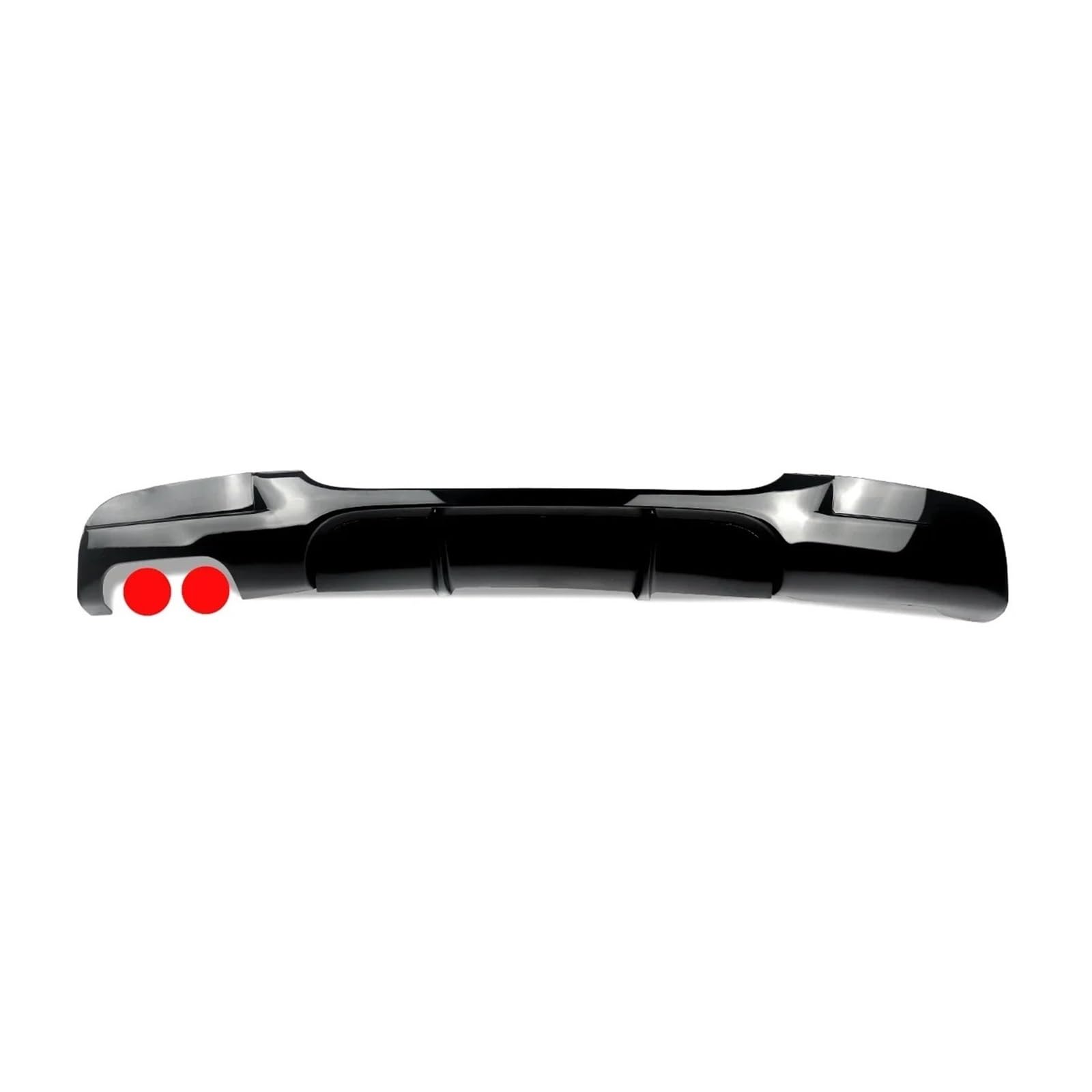 ATATKRT Performance Style Kompatibel for BMW 2005-2013 3er 325i 335i E90 E91 M Sport Heckstoßstangen-Diffusorlippe Glänzend Schwarz Tuning Drag Reduction Diffusor(Single side) von ATATKRT