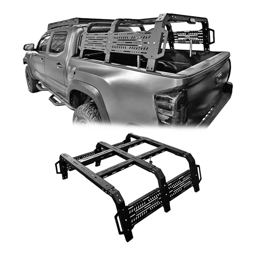 ATATKRT Pickup Offroad-Zubehör Bettgestell Dachgepäckträger Kompatibel for Jeep Wrangler Kompatibel for Ford F150 Kompatibel for Toyota Tacoma Overland Bettgestelle Frachtträger ATATKRT Pickup Offroad-Zubehör Bettgestell Dachgepäckträger Kompatibel for Jeep Wrangler Kompatibel for Ford F150 Kompatibel for Toyota Tacoma Overland Bettgestelle Frachtträger von ATATKRT
