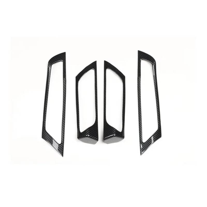 ATATKRT RHD-Carbonfaser-Stil Auto-Innenausstattungssatz Schalttürverkleidungssatz Armaturenbrettabdeckungsverkleidung Kompatibel for BMW X3 F25 X4 2011-2016 Auto-Innenausstattungszubehör(Pink1) von ATATKRT