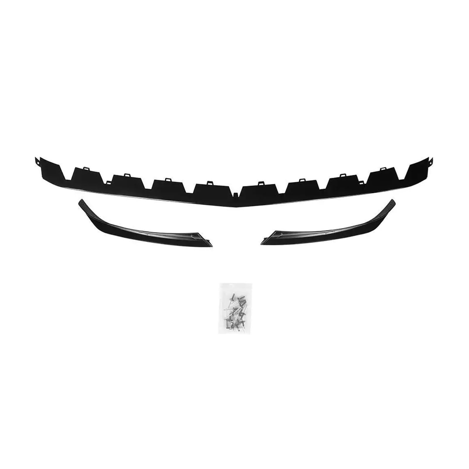 ATATKRT Schwarz glänzende Frontstoßstangen-Splitter-Lippen-Kits, Ersatz, kompatibel mit Mercedes Benz A-Klasse W177 AMG A180 A200 A250 A35 A35L 2022 2023, Antikollisions-Automobilmodifikation(3pcs) von ATATKRT