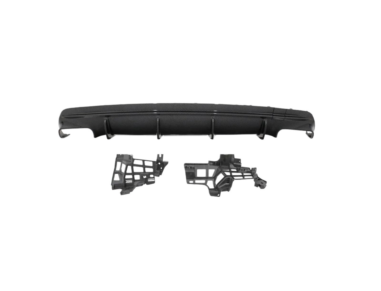 ATATKRT Schwarz glänzender Heckspoiler-Lippendiffusor im CLA45 AMG-Stil, kompatibel mit Mercedes Benz CLA-Klasse W117 13-19, Auspuffdiffusor zur Reduzierung des Luftwiderstands(Set J 16-19) von ATATKRT