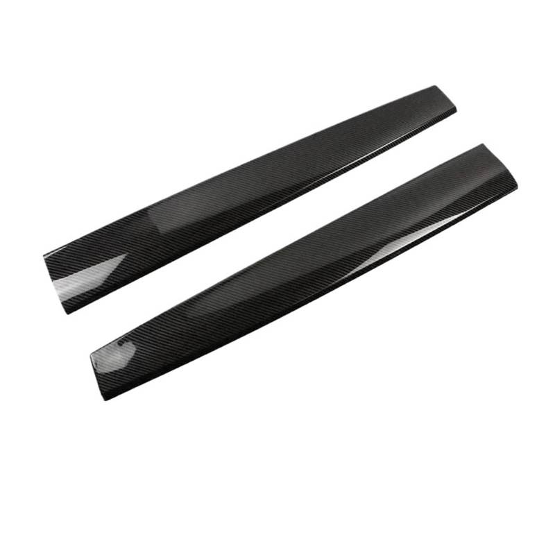 ATATKRT Seitenverkleidung des Armaturenbretts for Autotüren, kompatibel mit Tesla Model 3 Y, Karbonfasermuster, vordere Innenverkleidung des Armaturenbretts, zentrale Bedienleiste(Glossy Carbon 2PCS) von ATATKRT