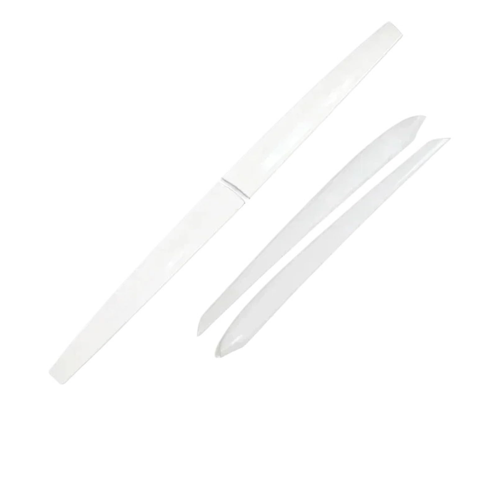 ATATKRT Seitenverkleidung des Armaturenbretts for Autotüren, kompatibel mit Tesla Model 3 Y, Karbonfasermuster, vordere Innenverkleidung des Armaturenbretts, zentrale Bedienleiste(Glossy White 4PCS) von ATATKRT