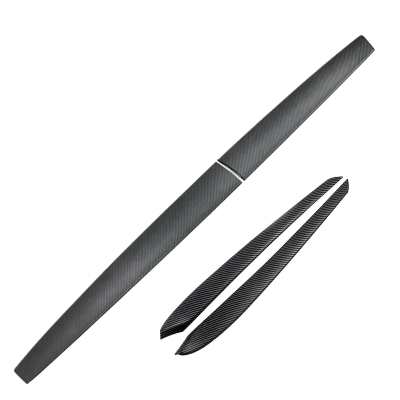 ATATKRT Seitenverkleidung des Armaturenbretts for Autotüren, kompatibel mit Tesla Model 3 Y, Karbonfasermuster, vordere Innenverkleidung des Armaturenbretts, zentrale Bedienleiste(Matte Carbon 4PCS) von ATATKRT