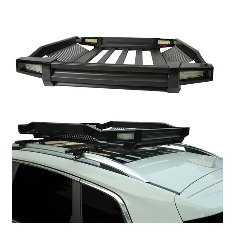 ATATKRT Stahldachträger mit großer Kapazität for universellen 4x4-SUV-Pickup, Hochleistungs-Dachträger-Frachtkorb von ATATKRT