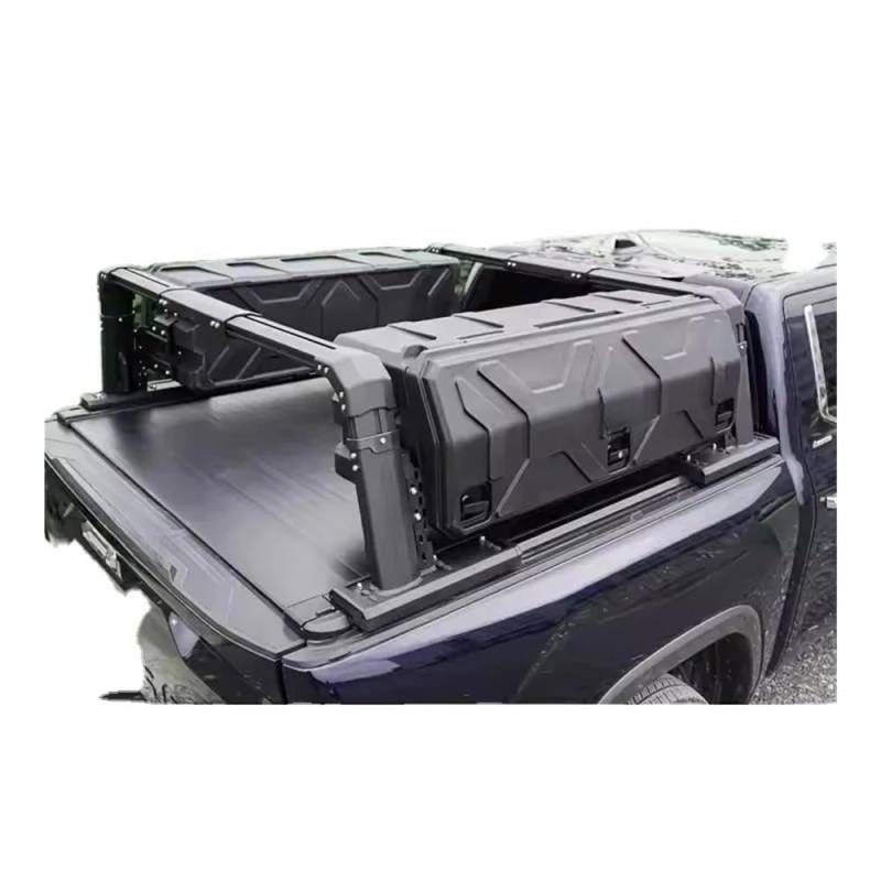 ATATKRT Überrollbügel for Pickup-Trucks mit Aufbewahrungsbox, Überrollkäfig for Laden + 2 x 130 l Seitenboxen – kombinierte Version, Overland-Ladeflächenträger, Ladeflächenträger von ATATKRT